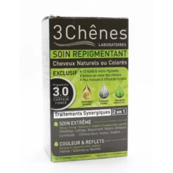 3 Chênes Soin Repigmentant Cheveux Naturel Ou Colorés 3.0 Châtain Foncé
