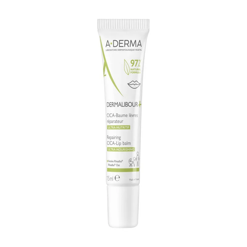 A-Derma Dermalibour+ CICA-Baume Lèvres Réparateur 15ml