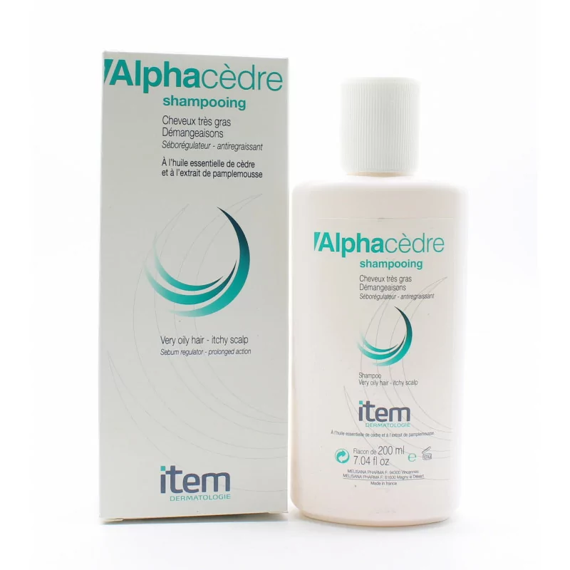 Alphacèdre Shampooing Cheveux Très Gras Et Démangeaisons 200ml