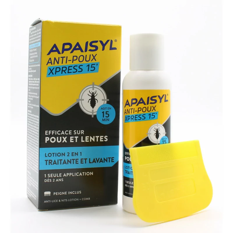 Apaisyl Anti-poux Xpress 15' Lotion 2en1 100ml