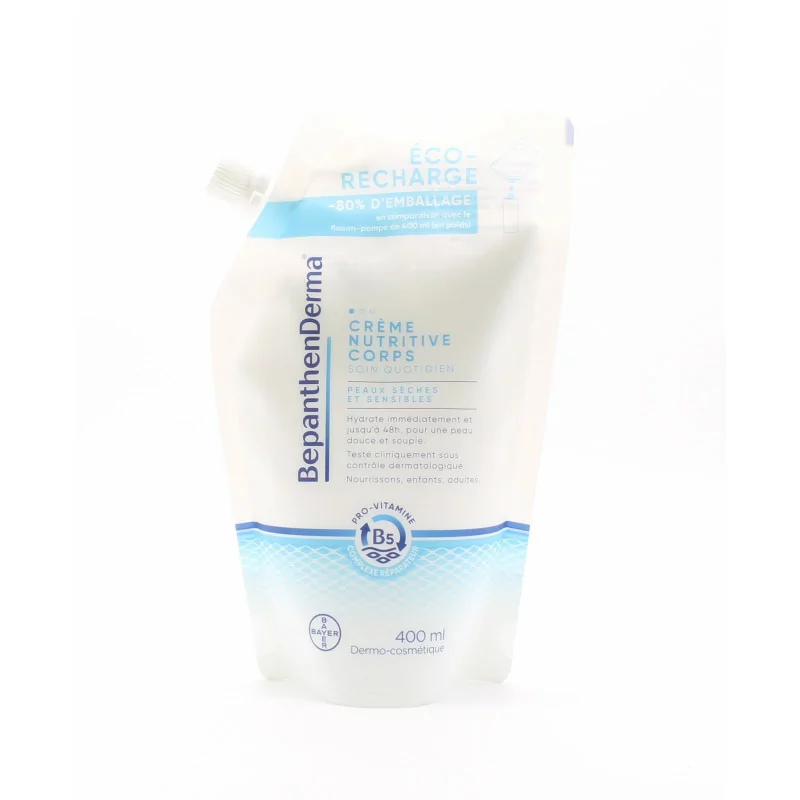 BepanthenDerma Crème Nutritive Corps Recharge 400ml