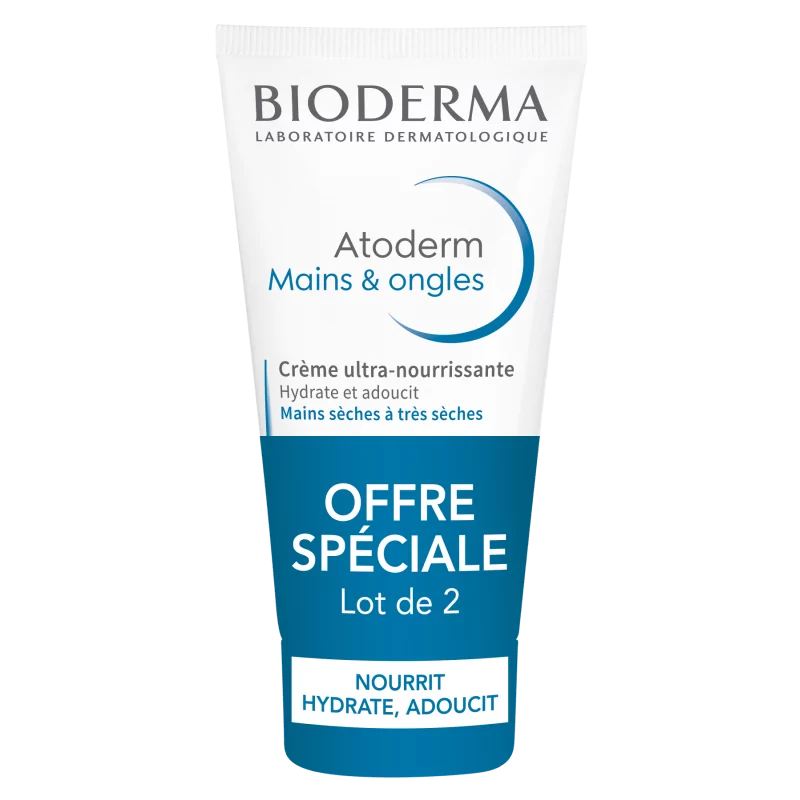 Bioderma Atoderm Crème Mains & Ongles 2X50ml