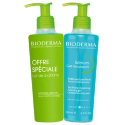 Bioderma Sébium Gel Moussant Nettoyant Purifiant 2X200ml