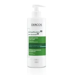 VICHY Dercos Anti-pelliculaire DS Shampooing Traitant Cheveux Normaux à Gras 390ml
