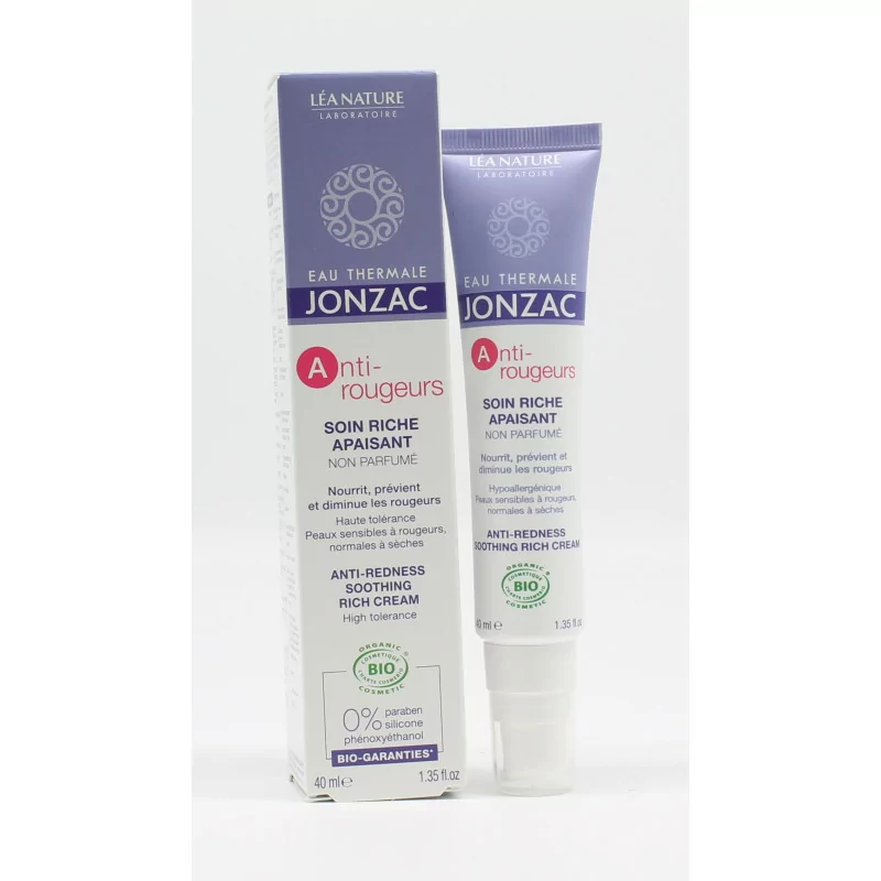 Jonzac Anti-rougeurs Soin Riche Apaisant 40ml