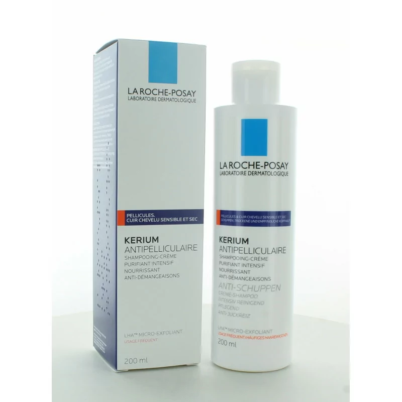 La Roche-Posay Kerium Shampooing-crème Antipelliculaire 200ml