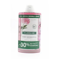 Klorane Shampooing Apaisant Pivoine 2X400ml