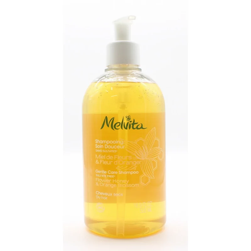 Melvita Shampooing Soin Douceur Miel De Fleurs & Fleur D'Oranger Bio 500ml