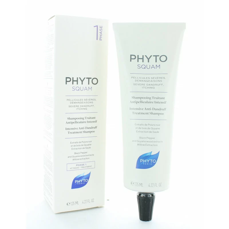 PhytoSquam Phase 1 Shampooing Traitant Antipelliculaire Intensif 125ml
