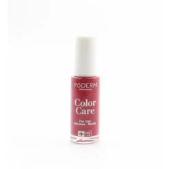 Poderm Color Care Vernis à Ongles Tea Tree Rouge Rose 8ml