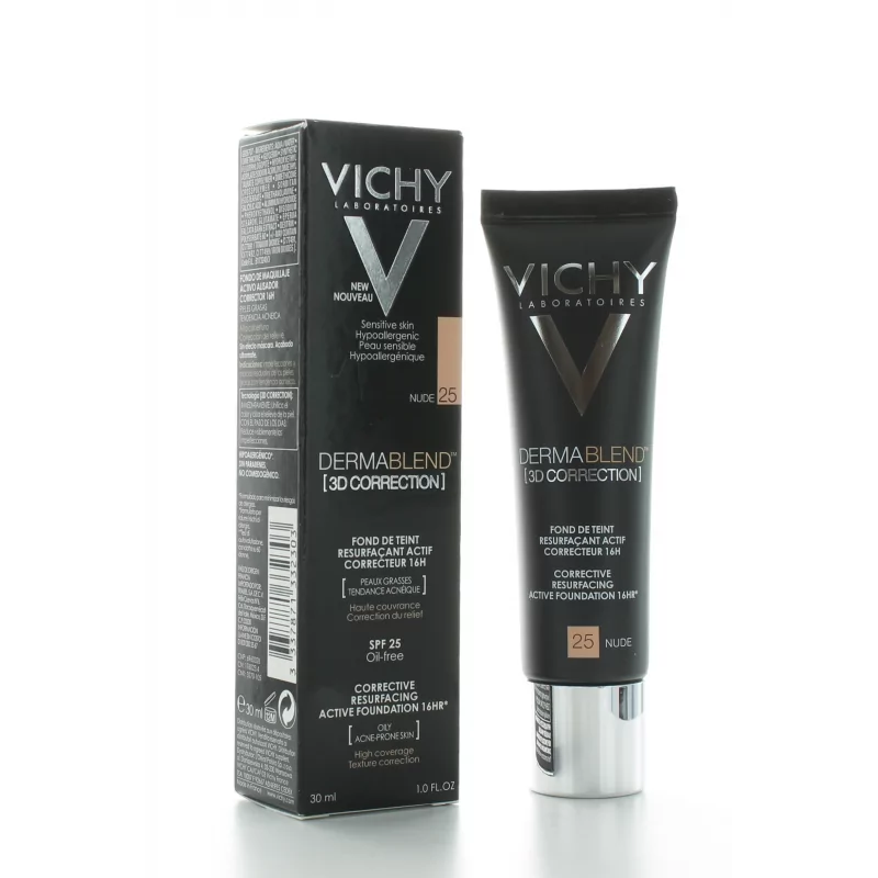 Vichy Dermablend 3D Correction Fond De Teint Teinte 25 Nude 30ml