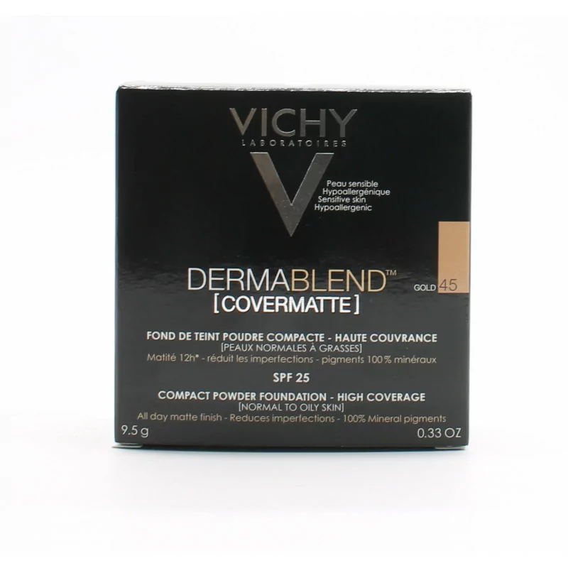 Vichy Dermablend Covermatte Fond De Teint Poudre Compact Gold 45