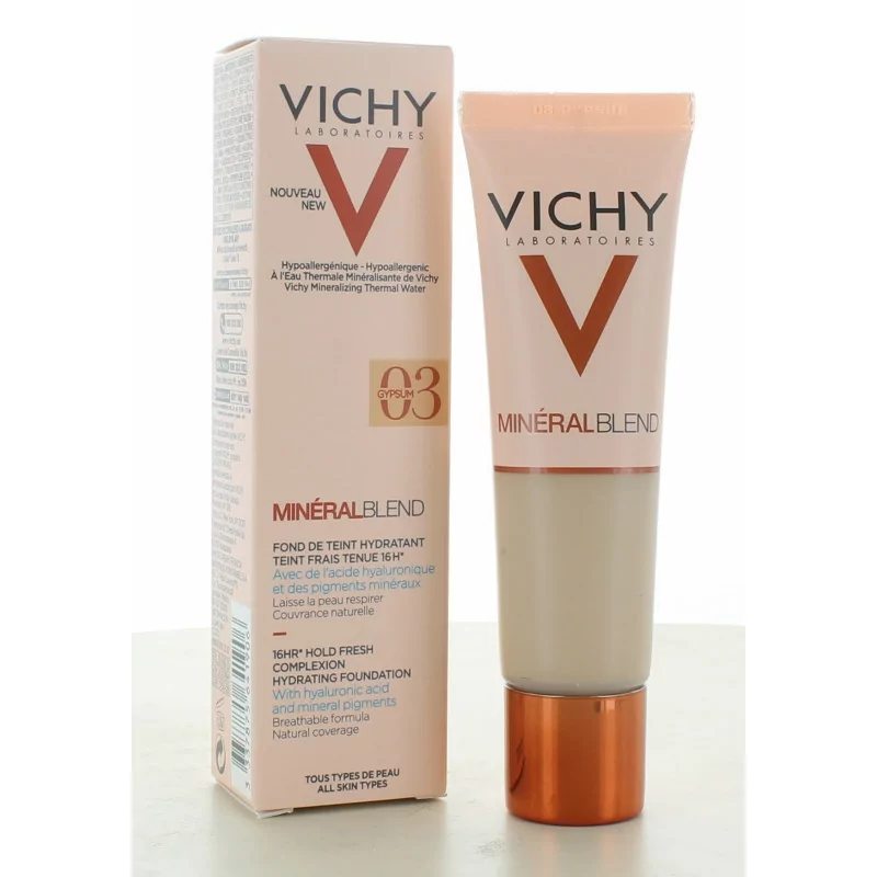 Vichy MinéralBlend Fond De Teint Hydratant 03 Gypsum 30ml